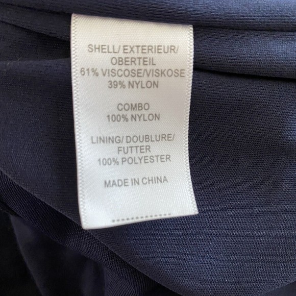 Adrianna Papell Womens Sheath Dress Blue Floral Lace Sleeveless Scoop Neck Sz 4 - Picture 7 of 8